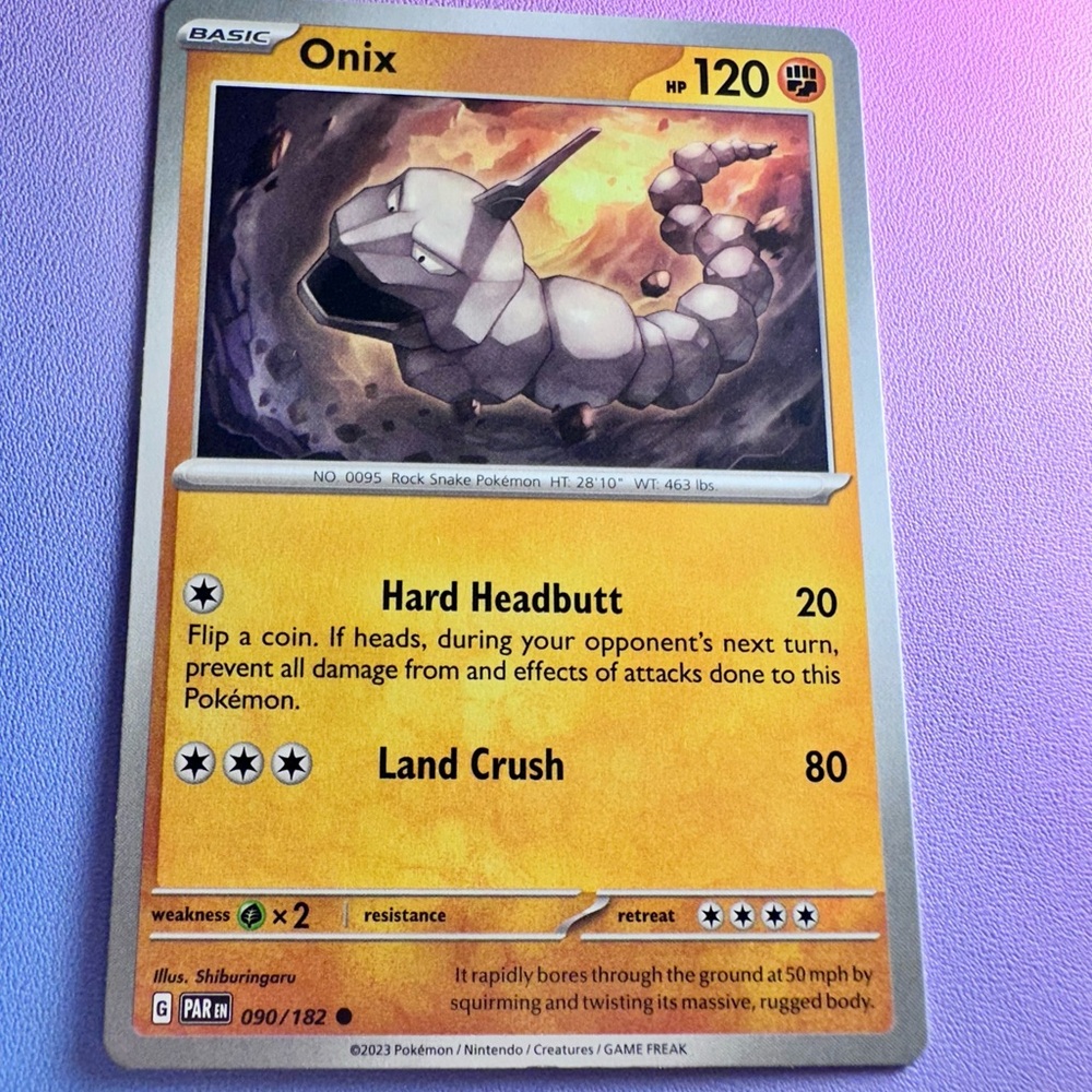 onix - 090/182 (common) — pokemon: paradox rift